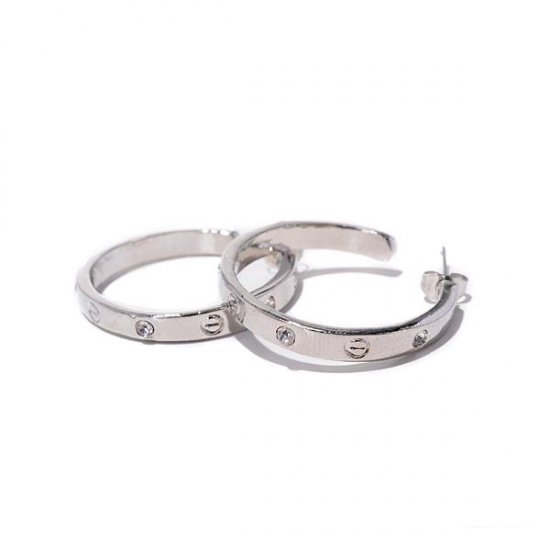 Coach Ring Stud Silver Earrings AJZ | Coach Outlet Canada